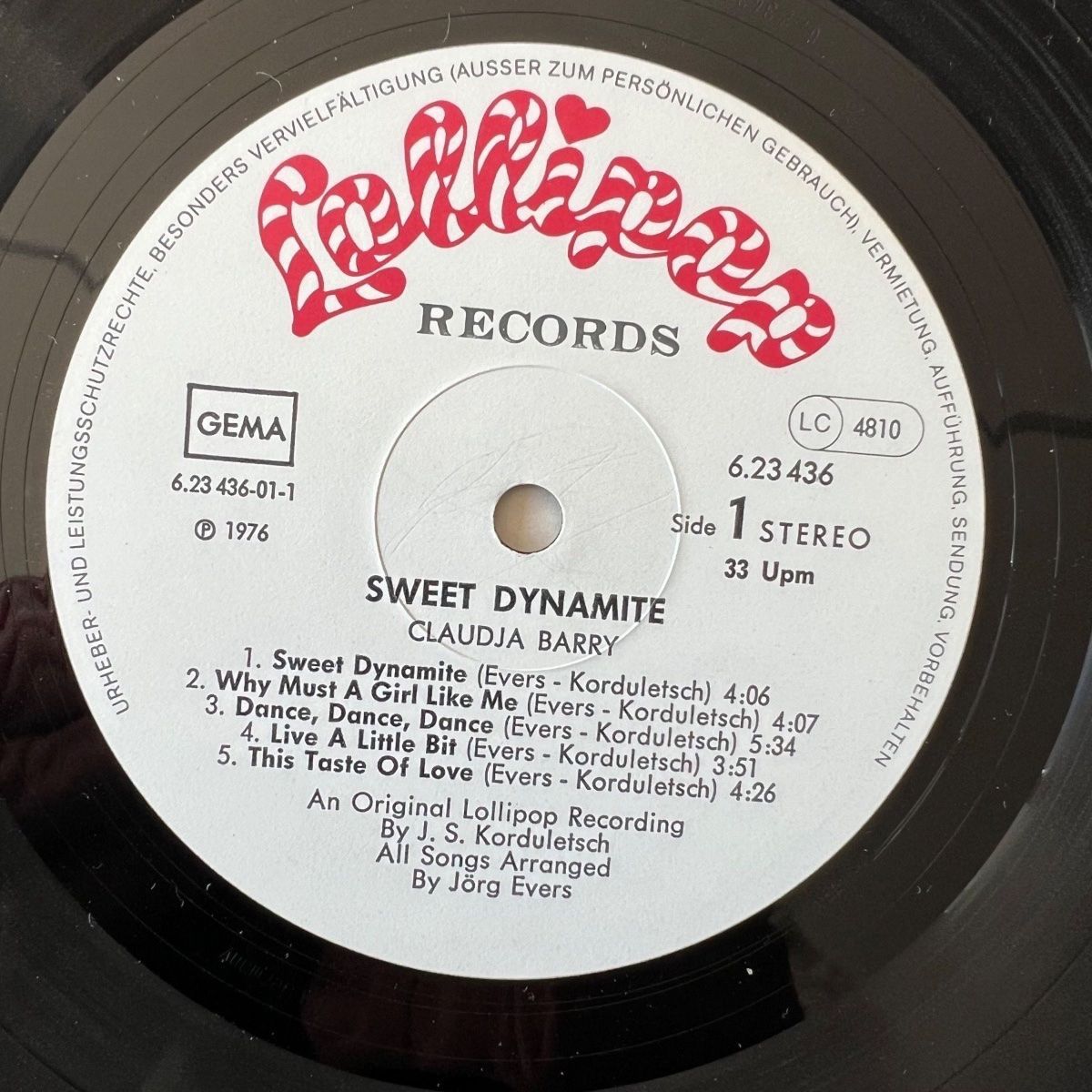 Dischi in vinile: Claudja Barry - Sweet Dynamite / D-Press. 1978 – Usato da Gais venduto da soundcave57 2