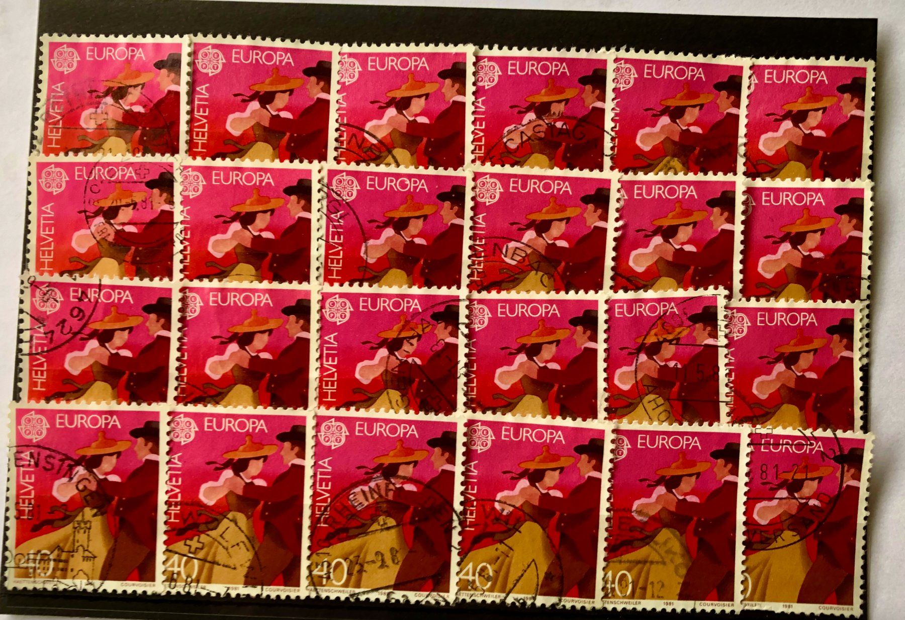 Tutti i francobolli: NR.654 BRIEFMARKEN GESTEMPELT   – Usato da Aarau venduto da Billa007
