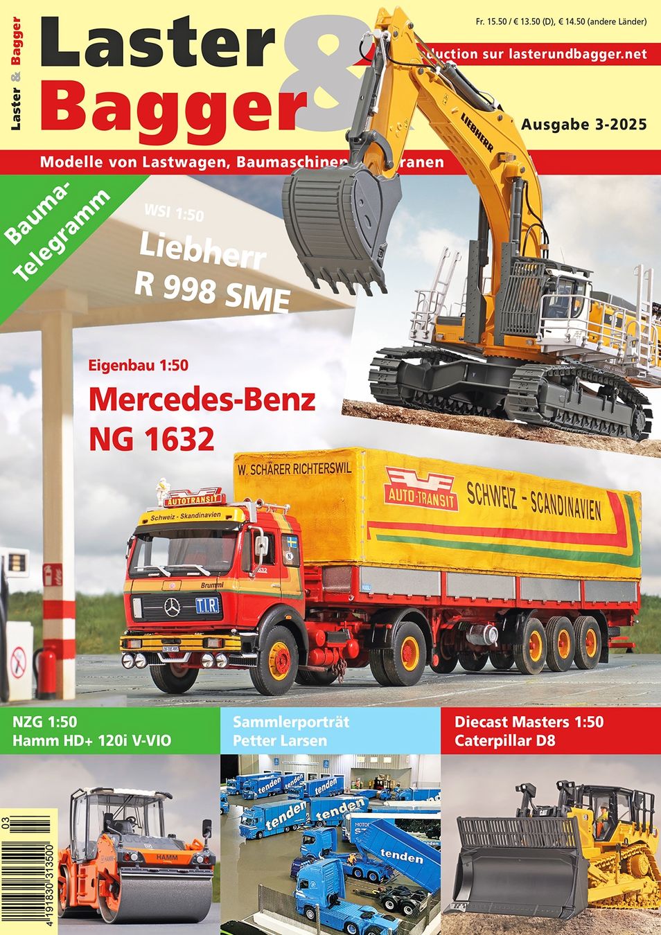 Zeitschriften & Magazine: Laster & Bagger 3-2025 – Neu und originalverpackt aus Urtenen-Schönbühl von BAGGERMODELLE