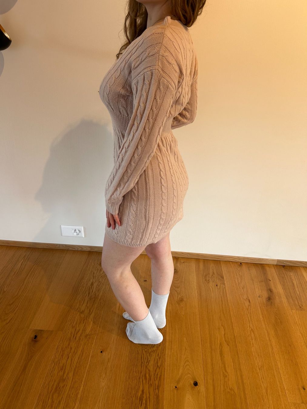 Vestiti: Rosa Strickkleid, Gr. M, Baumwolle, Warm und gemütlich, – Usato da Giswil venduto da bue_nq8y 1