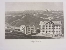 RIGI KULM AQUATINTA DRUCK VON DER ORIGINALPLATTE