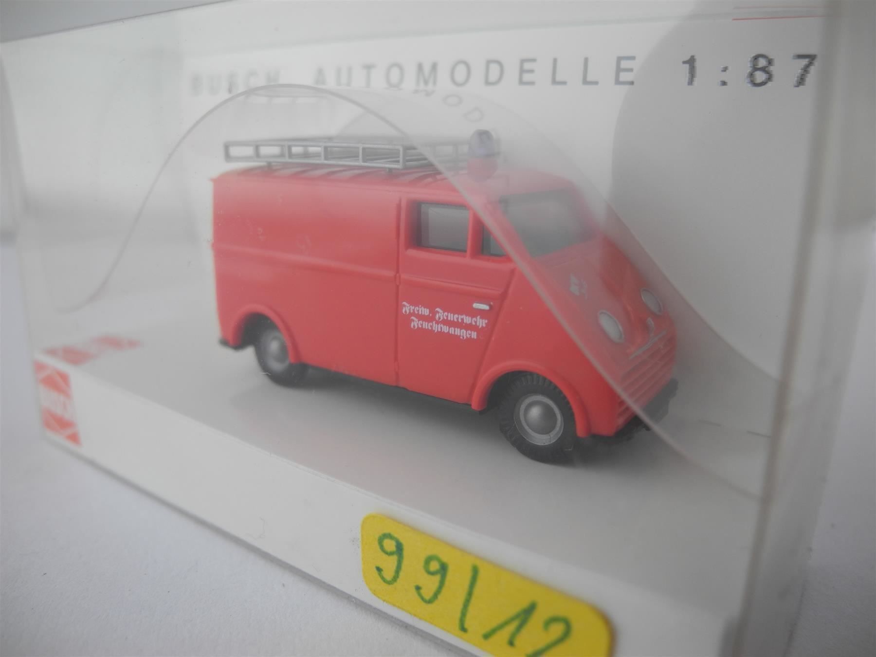 Busch Modellini d'auto: Busch 40909 DKW 3=6 Feuerwehr, Nr. s76 – Nuovo e nell'imballaggio originale da Kottwil venduto da Crazyrolf 1