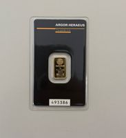 Goldbarren Argor-Heraeus 2g Feingold 999.9 im Blister