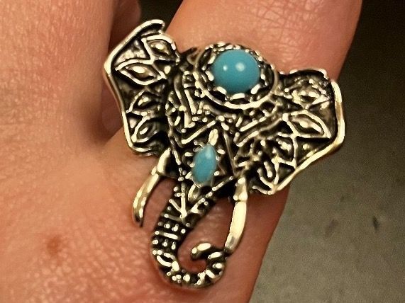 Anelli: Ring mit Elefant ( one Size ) – Nuovo (secondo la descrizione) da Gams venduto da Mariawicca 1