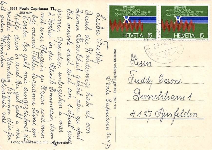 Cartes postales: TI - Ponte Capriasca – D'occasion à Ottikon b.Kemptth. par Neptun1974 1