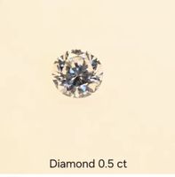 VVS1- D  Diamant, 0.5 Karat - Perfekt für Schmuckdesign