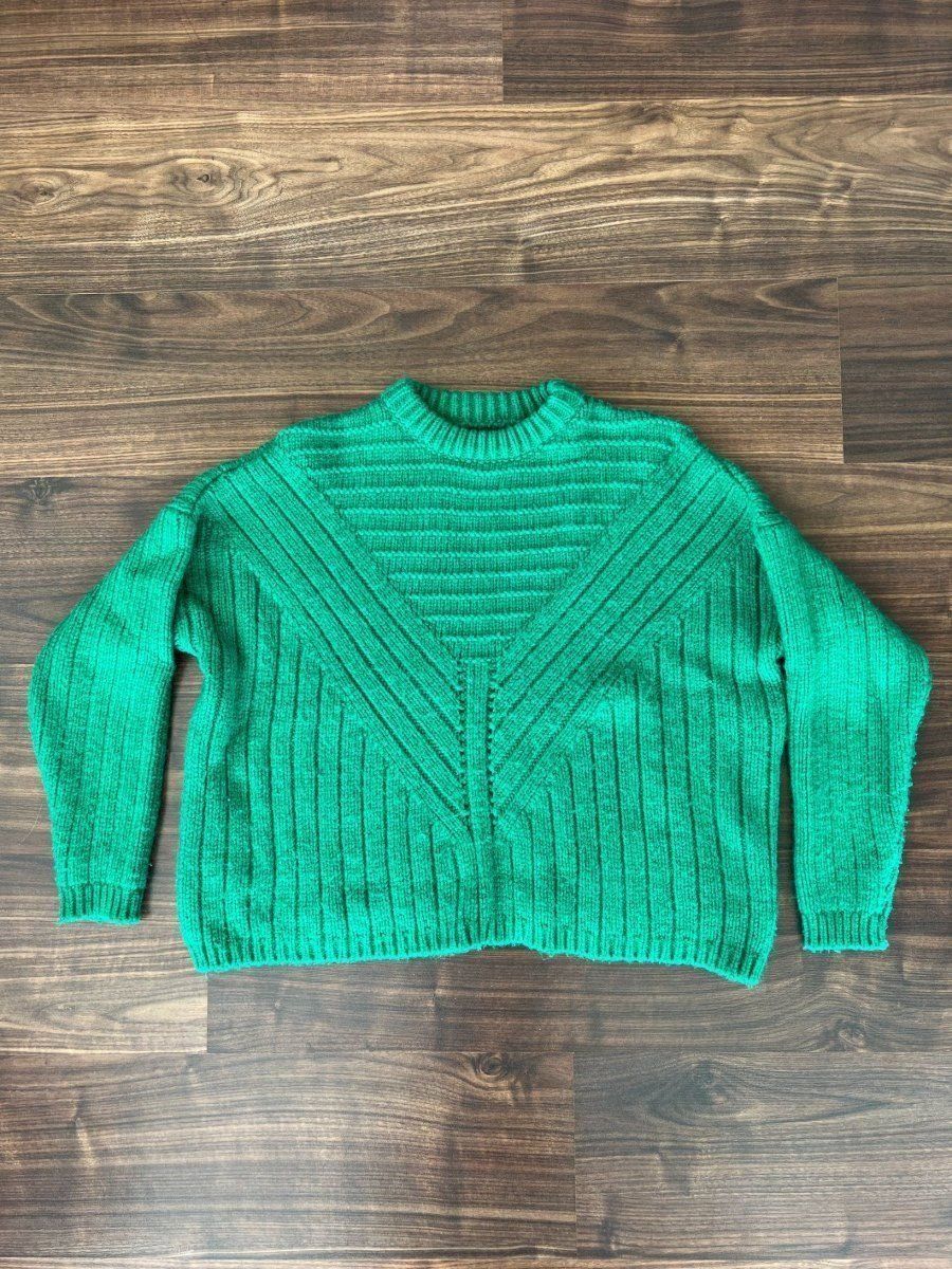 Pullover & Sweatshirts: grüner Mango Strickpullover, Size M – Gebraucht aus Muri b. Bern von SigridW 2