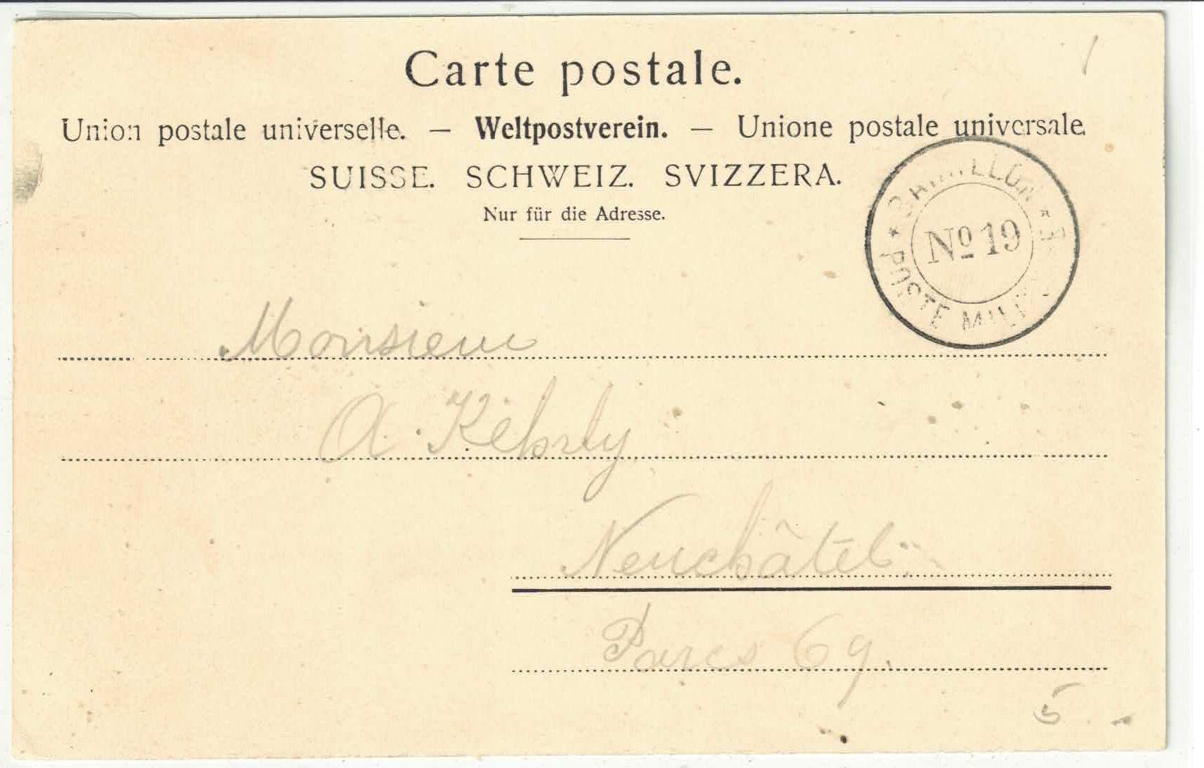 Cartoline postali: Romont - Rue neuve - animee – Usato da Ettingen venduto da Kartenplanet 1