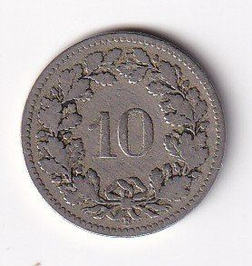 Tutti le monete: 10 Rappen 1885 rar – Usato da Neuchâtel venduto da karlpierrino 1