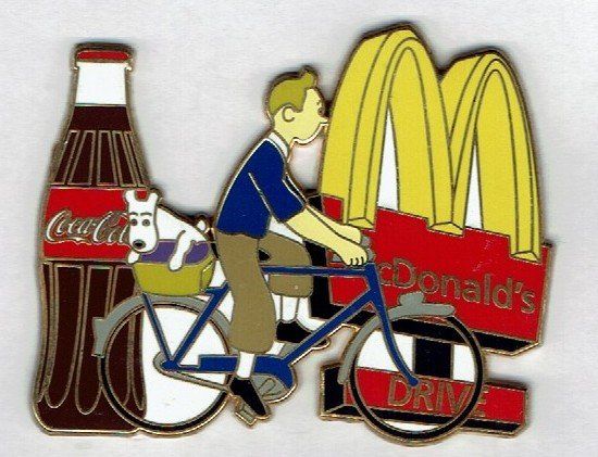 Coca-Cola Placchette & Badge: Tintin, Mc Donald's und Coca Cola – Usato da Hinterkappelen venduto da Schampus 1