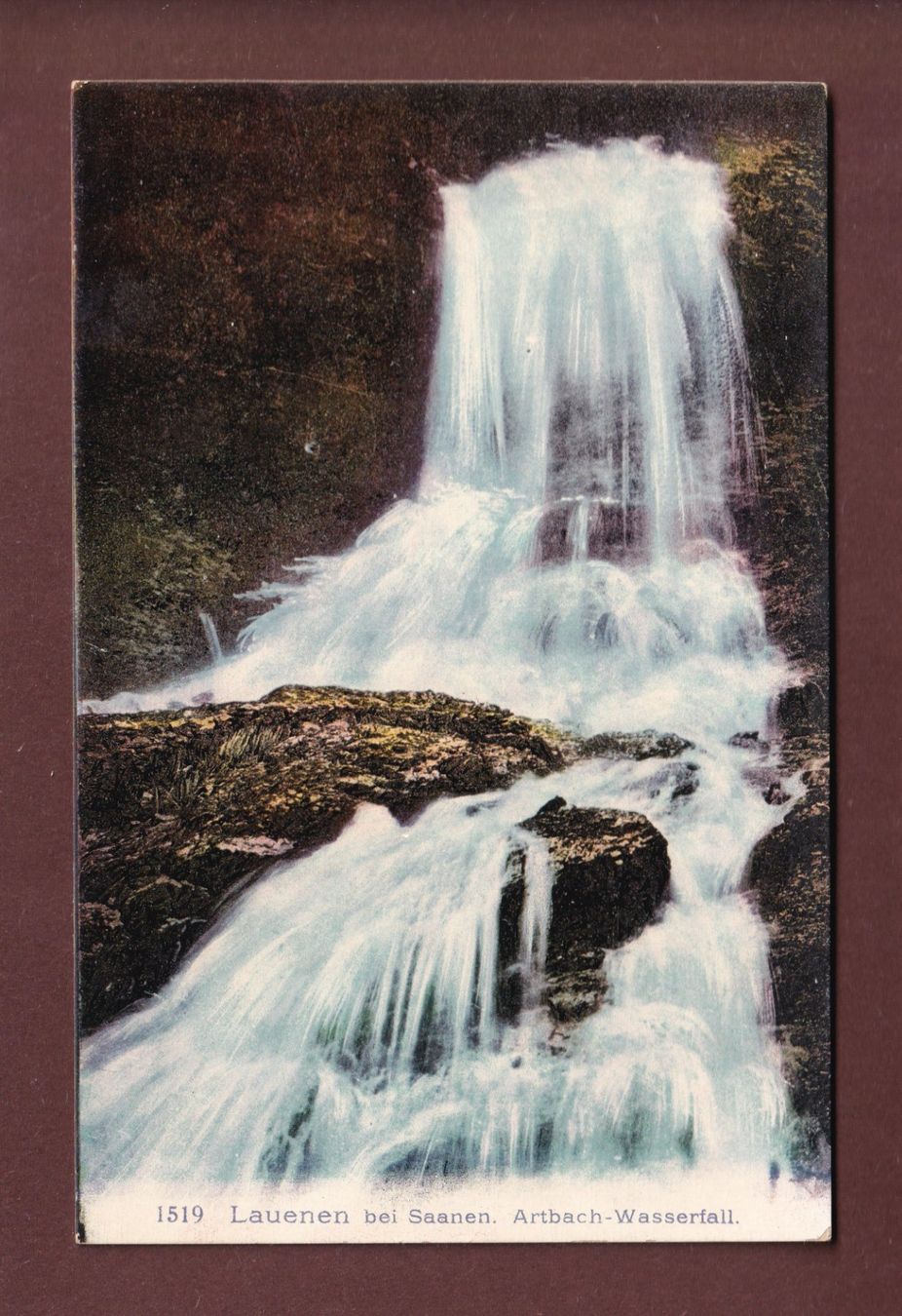 Ansichtskarten: LAUENEN - Artbach-Wasserfall – Gebraucht aus Pully von nicecards-shop