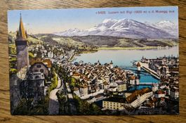 Luzern v.d. Musegg 1922, n. Kienberg z. Frl. B. Setz