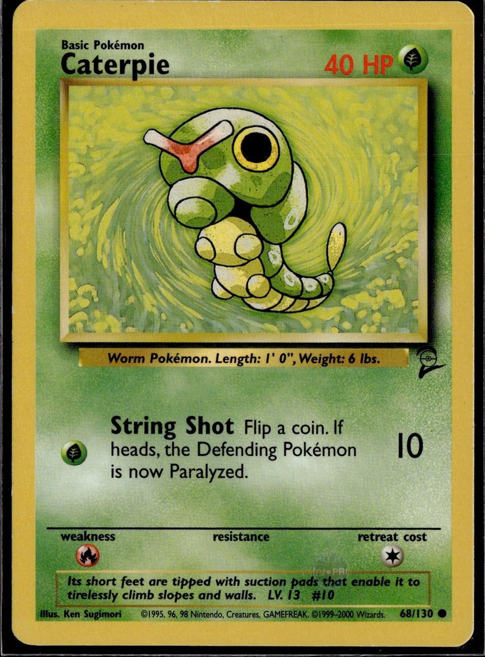 Pokémon Sammelbilder & Trading cards: Caterpie 68/130 Base Set II – Gebraucht aus Zürich von pokemon_cards