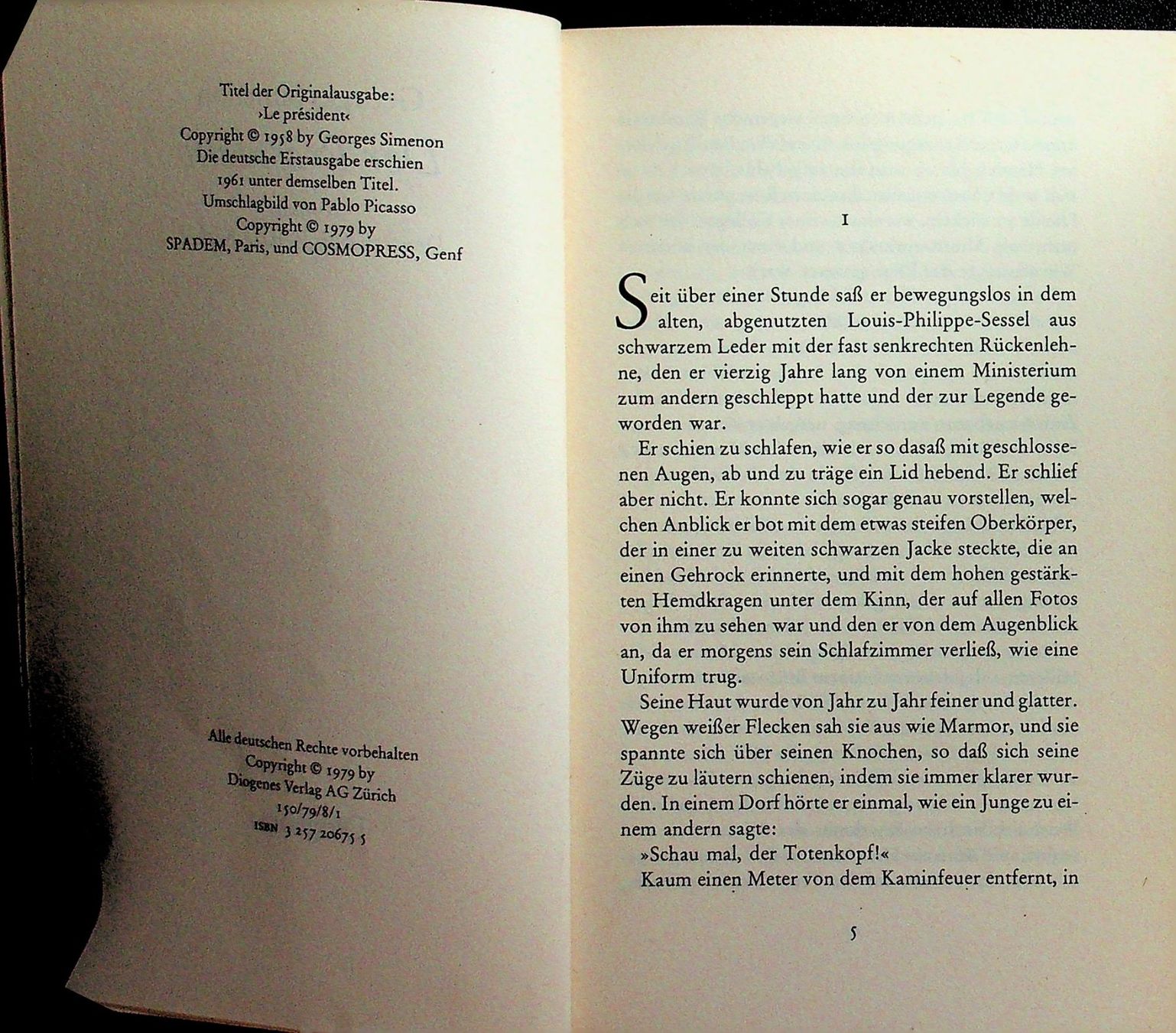Bücher: Simenon Der Präsident  TB Diogenes 1. Aufl. 1979 – Gebraucht aus Reitnau von Zaomir 3