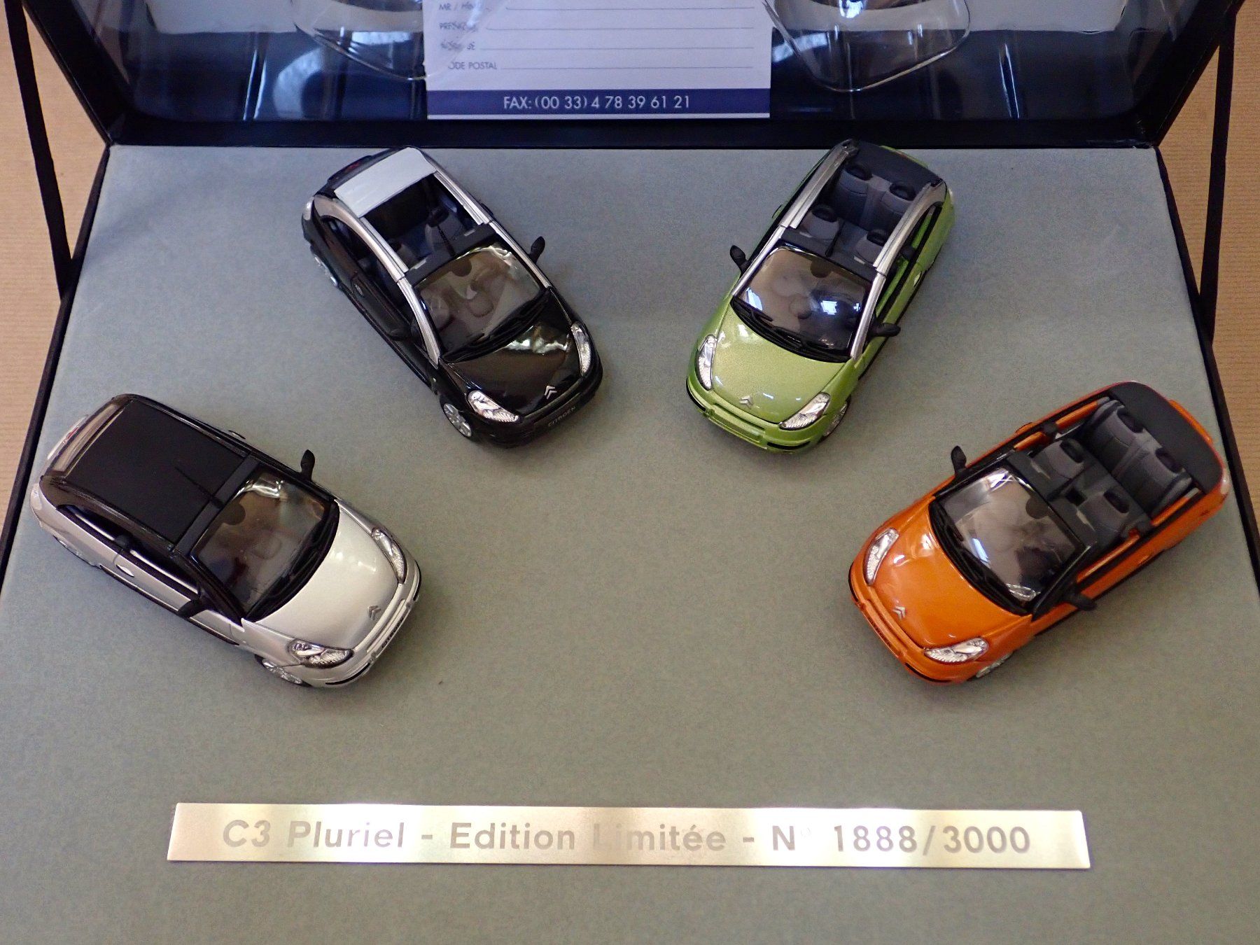 Norev Modellini d'auto: Citroen C3 Pluriel - 4 Versionen - limitierte Auflage Norev – Nuovo e nell'imballaggio originale da Winterthur venduto da 602ccm