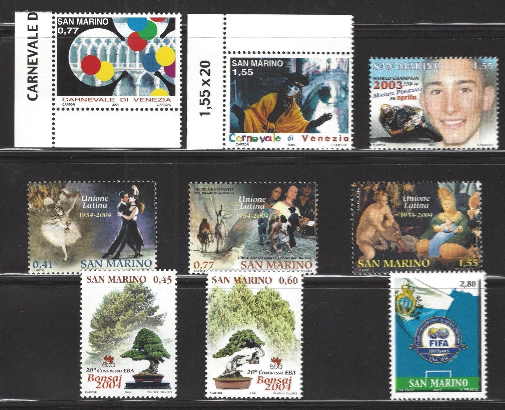 Tutti i francobolli: LOT SAN MARINO 2004 MNH/** – Usato da Watt venduto da phila13