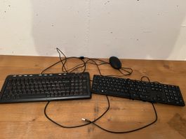 2x Tastaturen, HP + Labtec, & HP Maus