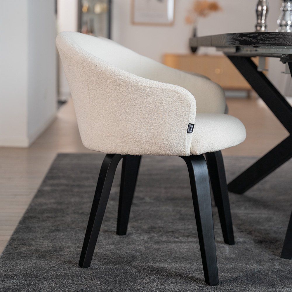 Sedie: Esszimmerstuhl CELINE - Boucle Weiss – Nuovo e nell'imballaggio originale da Wallenwil venduto da toesstal-vertrieb
