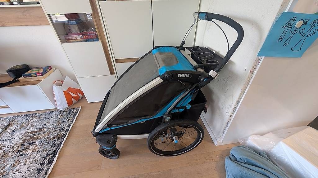 Thule Rimorchi: Thule Chariot Sport 2 inklusive Jogging Set – Usato da Zürich venduto da mkl_52yb 3