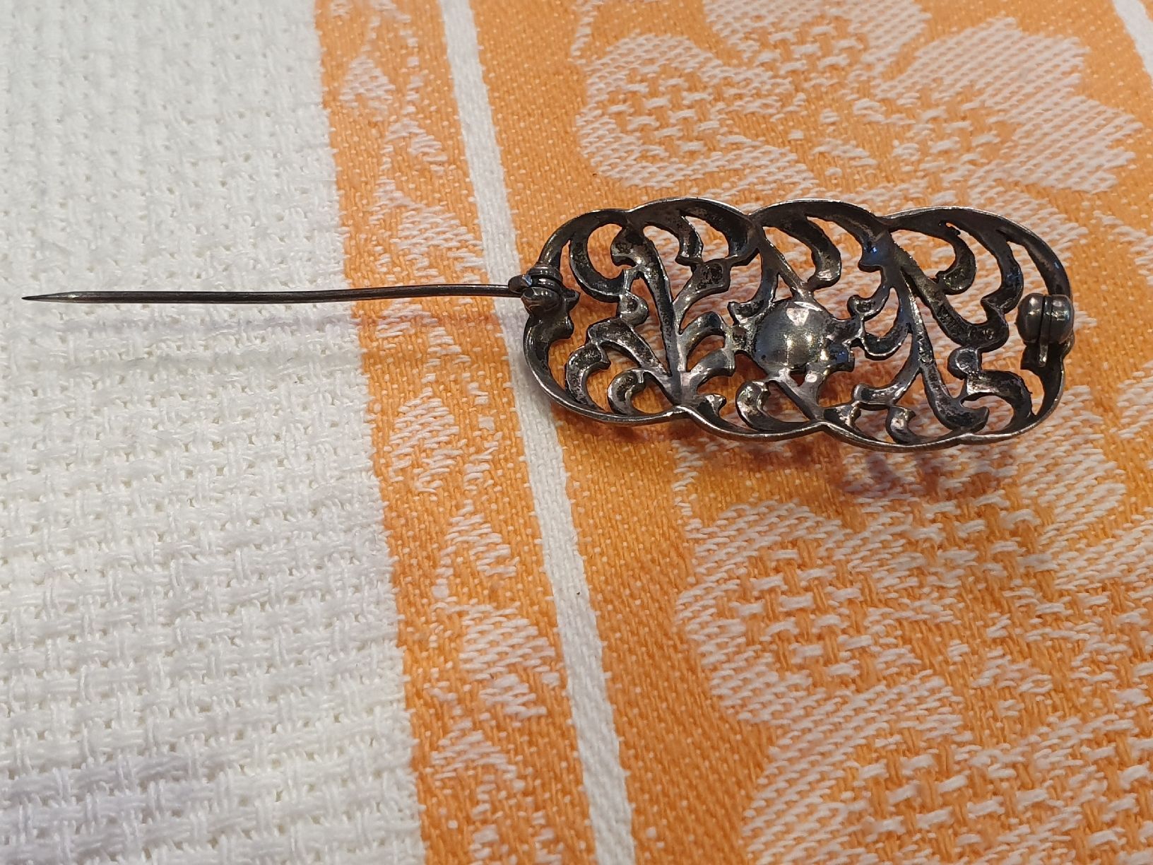 Spille & Fermagli: Jugendstil Designer Korallen, 800er Silber Brosche – Usato da Wohlen AG venduto da palmsprings 5
