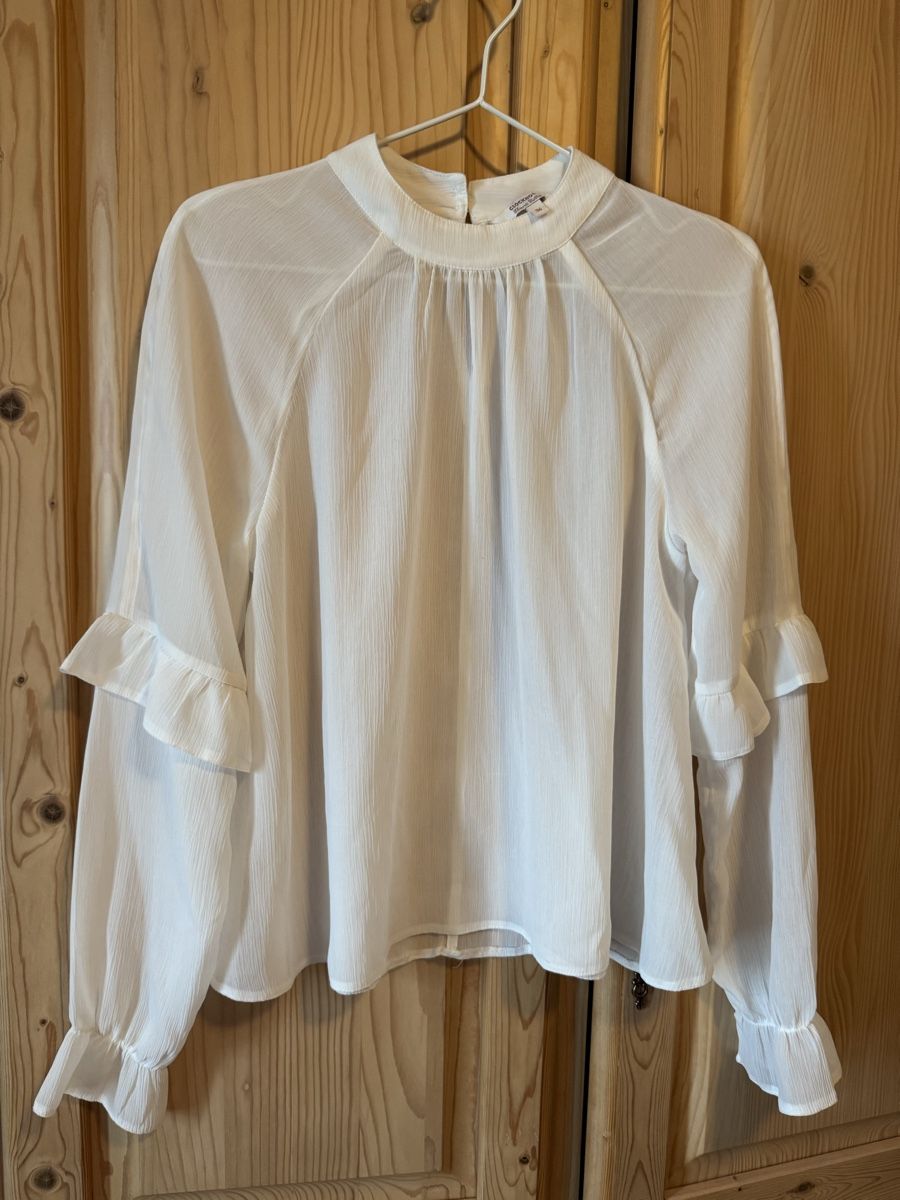 C&A Blusen: Clockhouse Bluse, Gr. 36, weiss, neuwertig – Neu (gemäss Beschreibung) aus Hergiswil NW von kaufe_bei_kaufmann