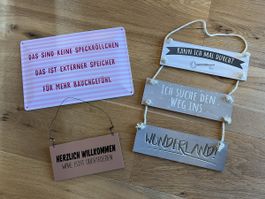 Deko-Schilder Set mit Sprüchen