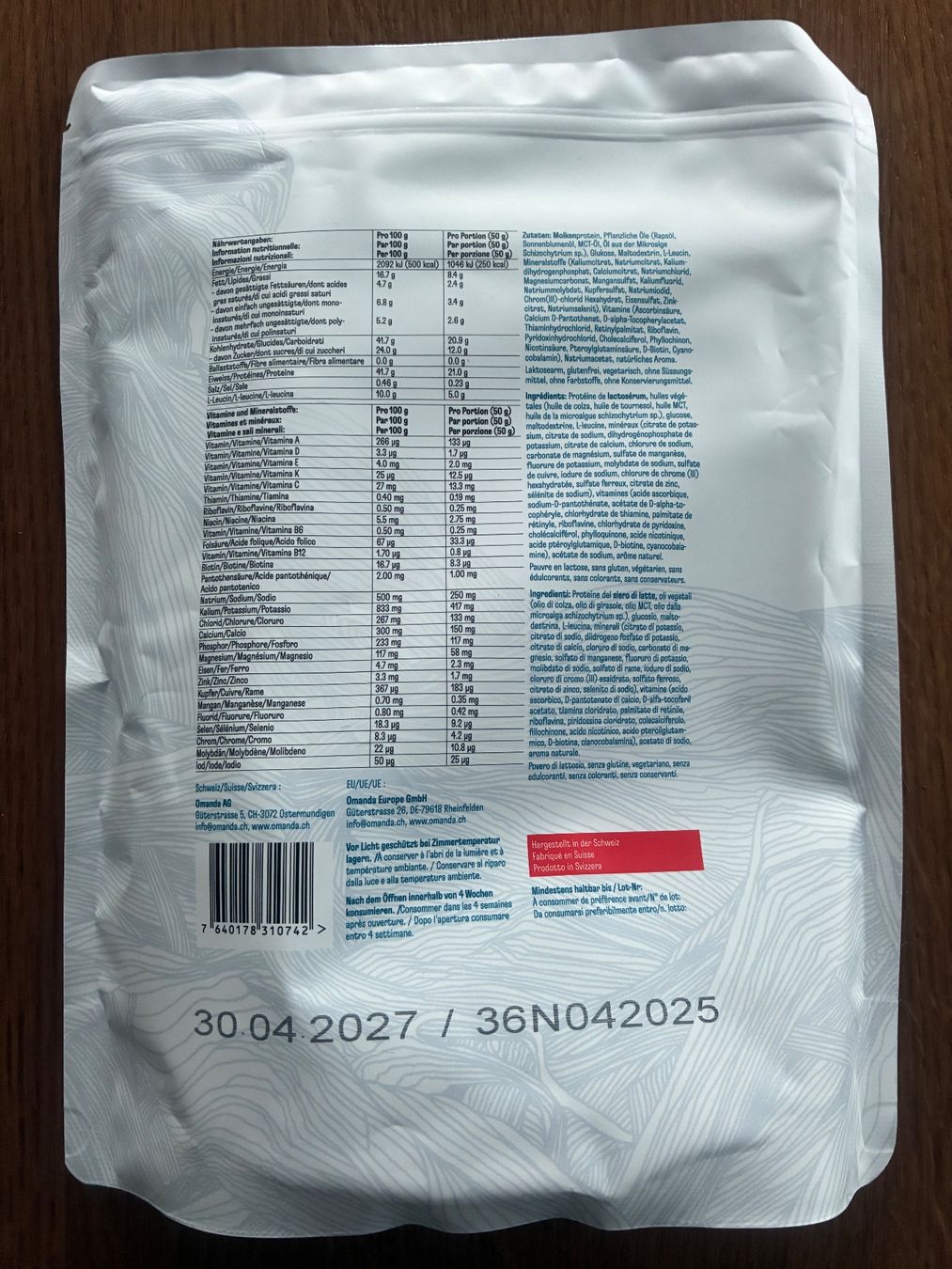 Lebensmittel & Spezialitäten: Moltein Plus – Neu und originalverpackt aus Wangen b. Olten von Machita 1