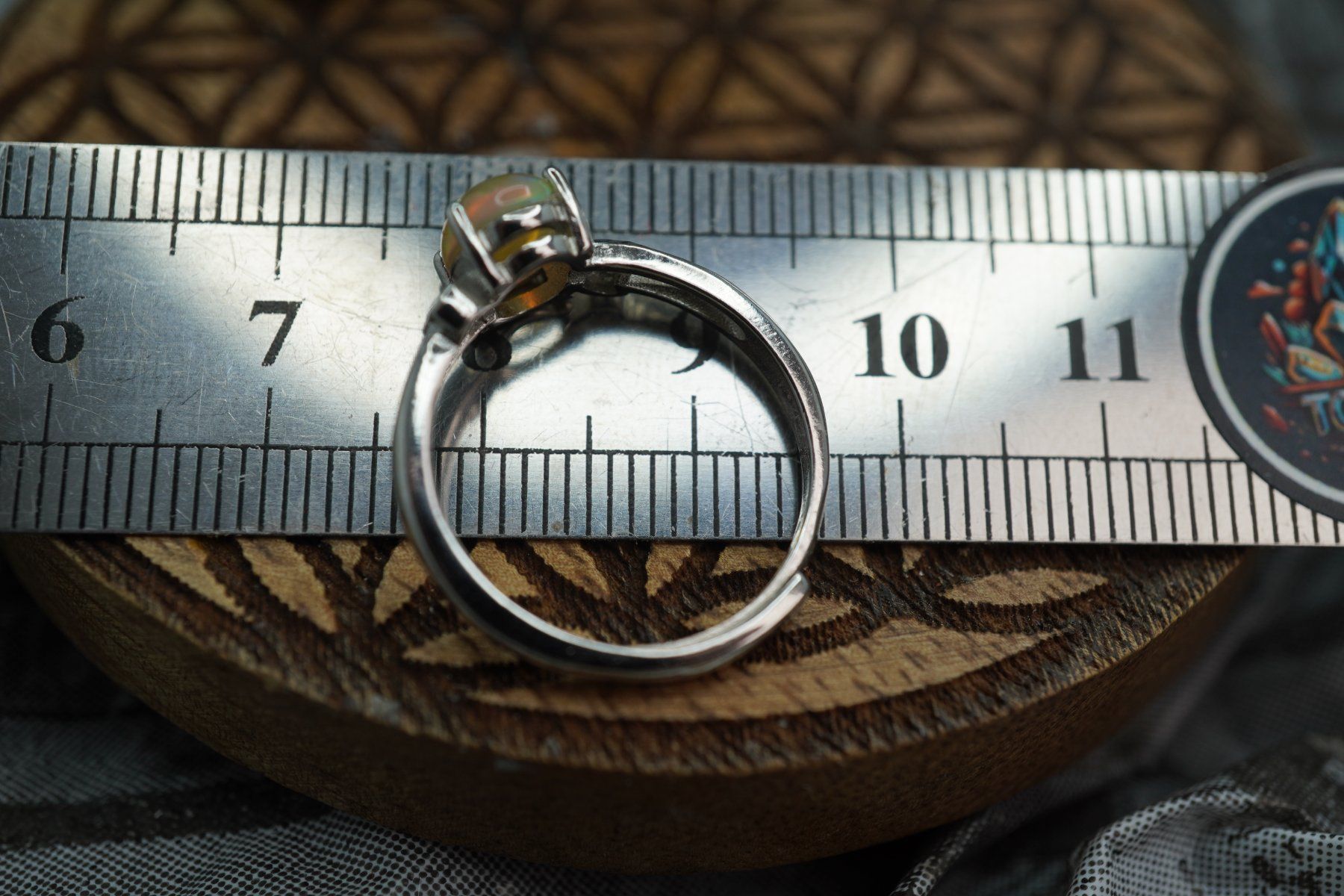 Minerali & Pietre curative: Opal Edel    ring Grösse  Variabel     (Räumung!) – Nuovo e nell'imballaggio originale da Eschenbach SG venduto da topstone 5