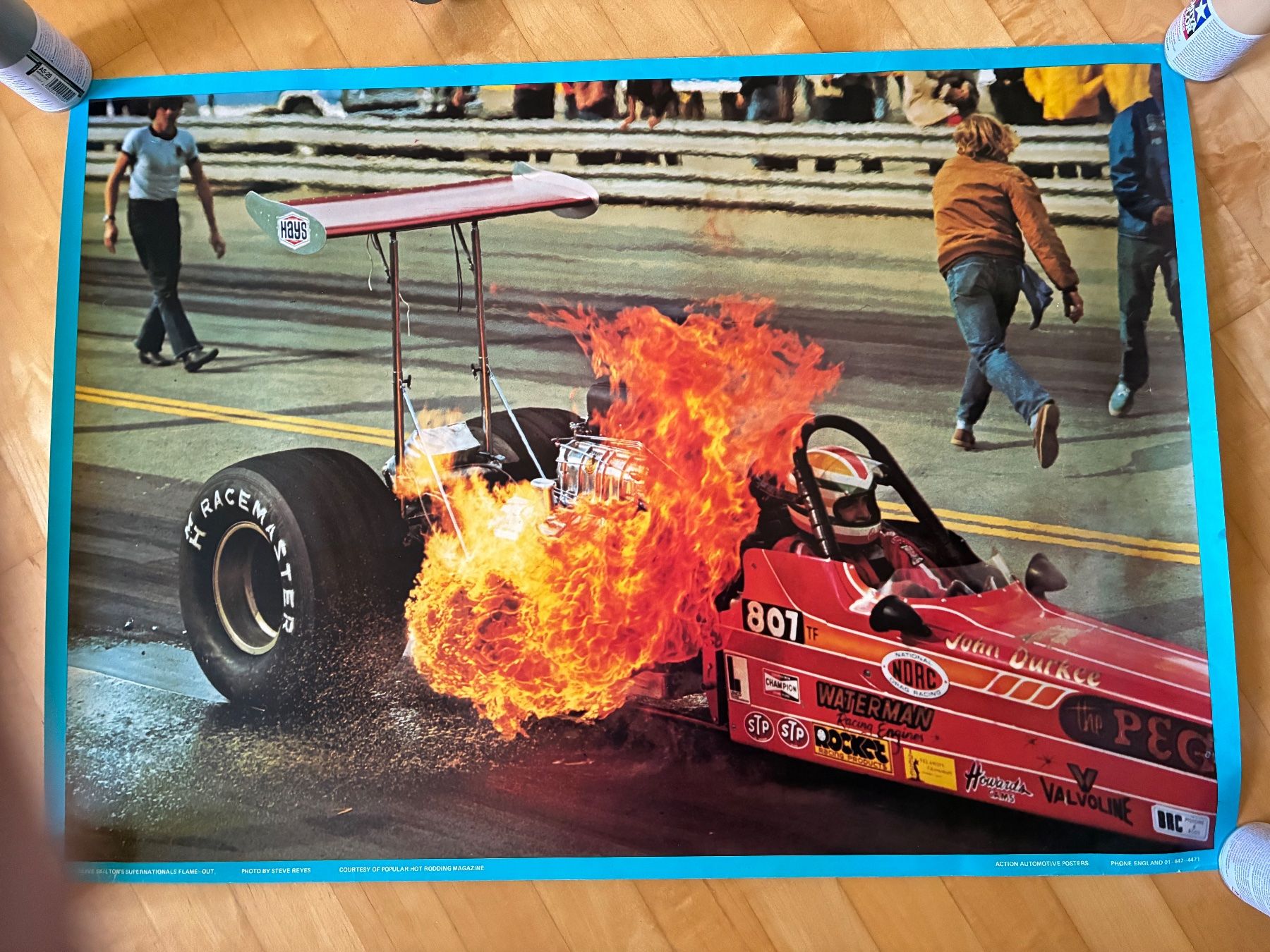 Poster & Bilder: Vintage Dragster Poster – Gebraucht aus Illnau von smpk