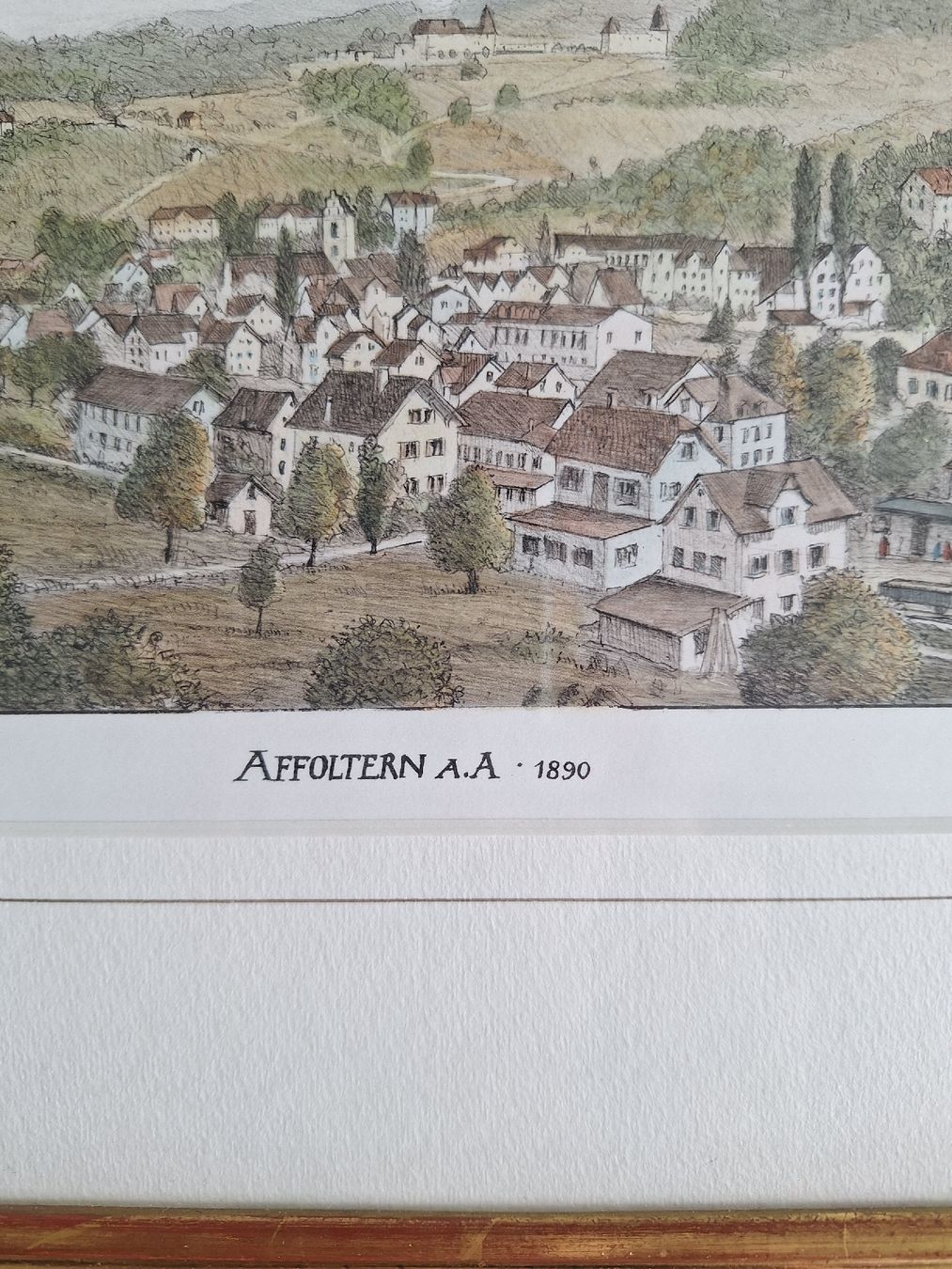 Arts picturaux & lithographies: Originalgrafik Affoltern a.A. 1890 – D'occasion à Neftenbach par Kiroch 2