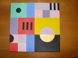 Seh dekoratives Ölgemälde auf Leinwand (50cm/50cm)