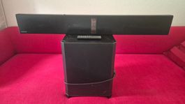 Samsung Soundbar PS-WH750 mit Subwoofer und Fernbedienung