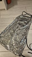 Abito da sera con paillettes argento - Taglia S - Nuovo!