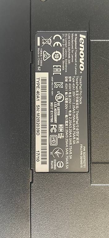 Lenovo Docking station: Lenovo ThinkPad Pro Dock – D'occasion à Jona par Macf 1