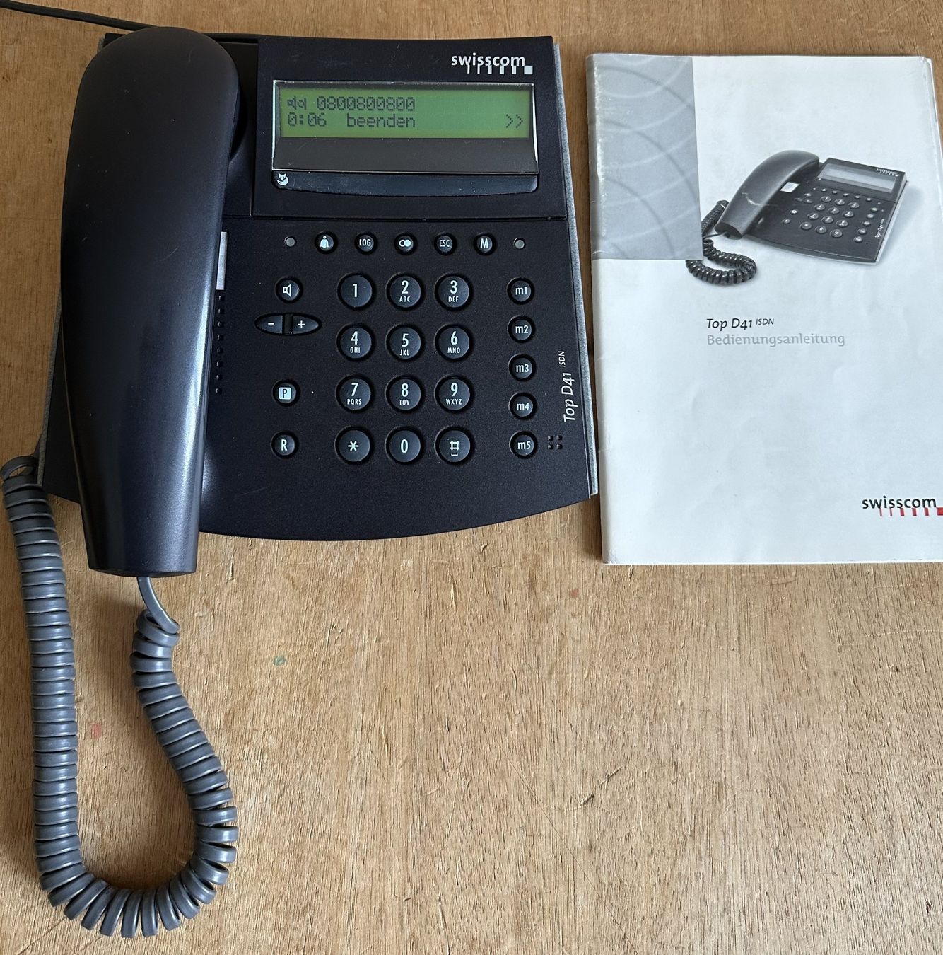 Swisscom Telefoni: Telefon Top D41 ISDN anthrazit – Usato da Hergiswil NW venduto da hpb_9bvx 3