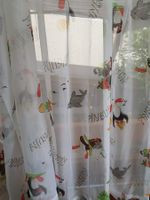 Zwei Vorhänge Kinderzimmer Pinguin