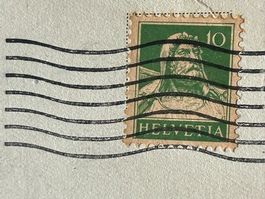 1921 Postkarte GENOUX BERN an: Oberst Dr. Bärlocher Burgdorf