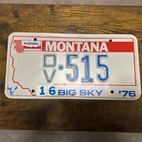 🇺🇸 1976 Vintage Autoschild, Montana OV 515