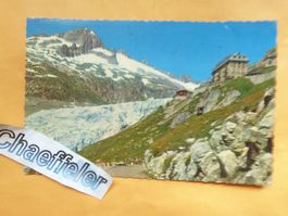 1961 Furkastrasse.  Rohnegletscher mit