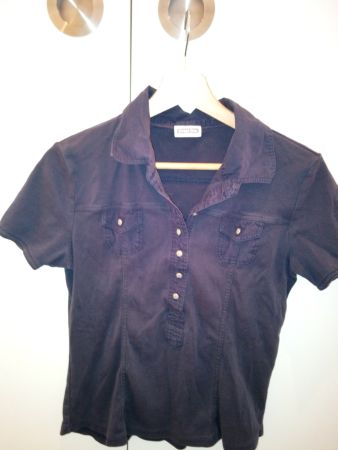 Dunkelblaues T-shirt in Jeansoptik, Street One, Grösse 40