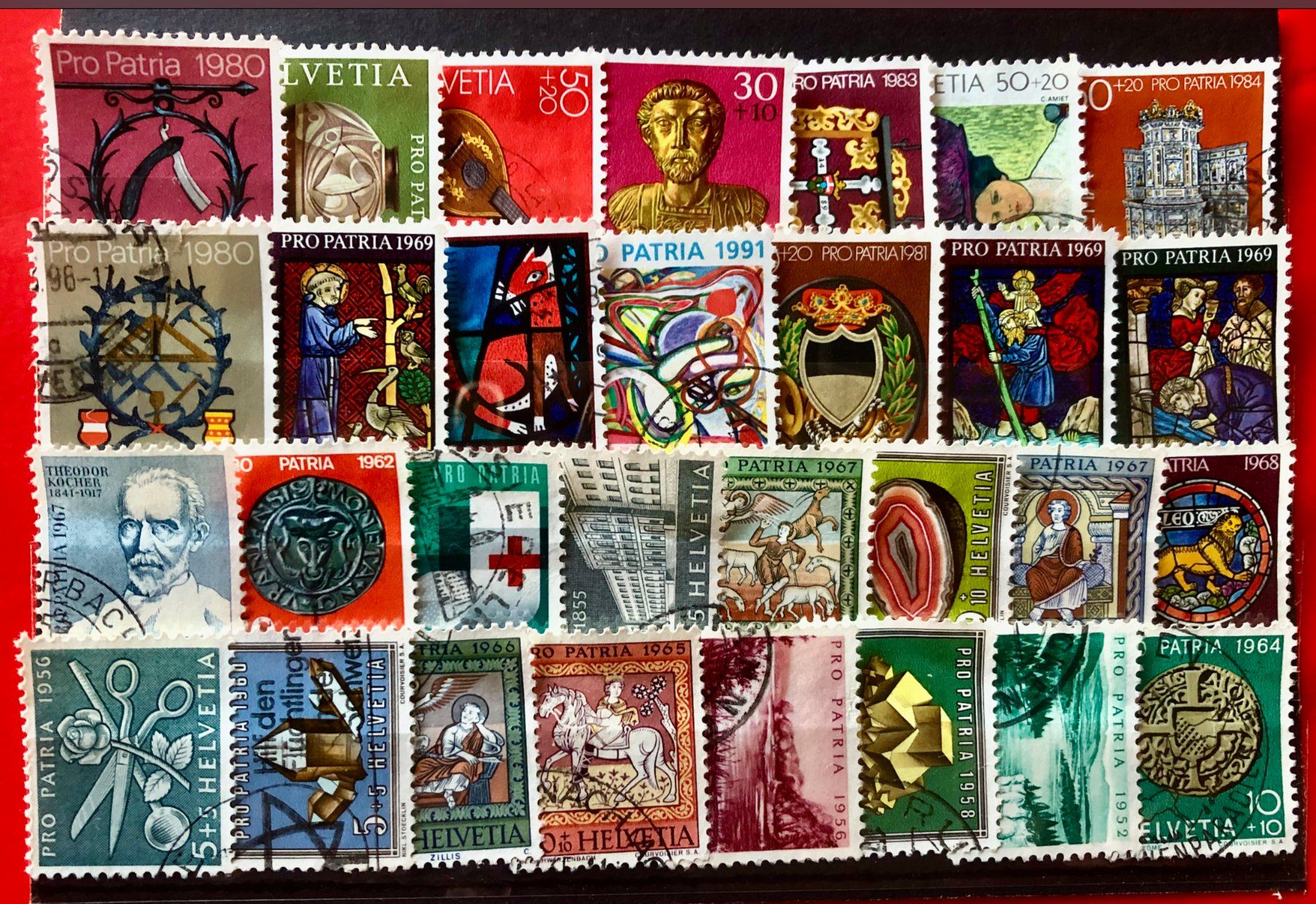 Alle Briefmarken: Bundesfeier - Pro Patria Briefmarken  gestempelt – Gebraucht aus Aarau von Billa007
