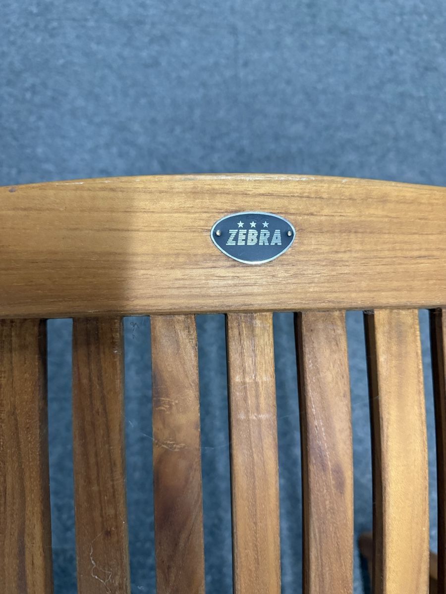 Sessel: Teak Lounge Sessel und Beistelltisch-Hocker – Gebraucht aus Luzern von Emelie77 9