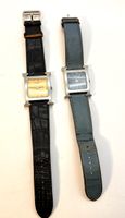 Deux montres Hermès Heure H boîtier acier état usagé