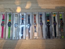 Sammlung Rare 80',90', 10 x Verschiedene STOP Swatch