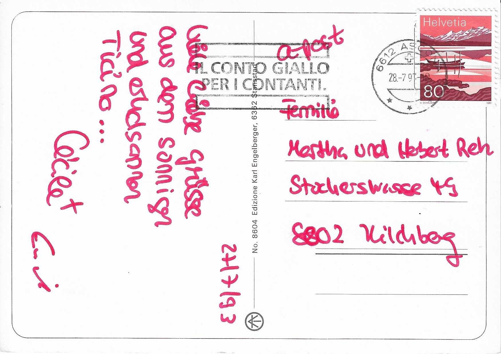 Cartoline postali: Il Ticino Pitoresco TI – Usato da Rothrist venduto da Stranglehold 1