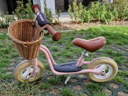Puky Laufrad rosa mit Weidenkorb, gebrauchter Zustand