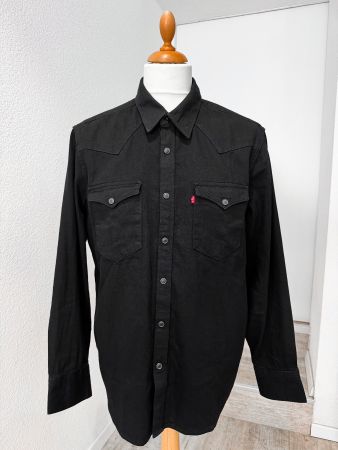 Levi’s Barstow Western Hemd Gr. L – Schwarz – ungetragen