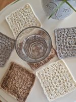 6 Coaster Untersetzer Glas Tasse Deko Alhambra handgemacht