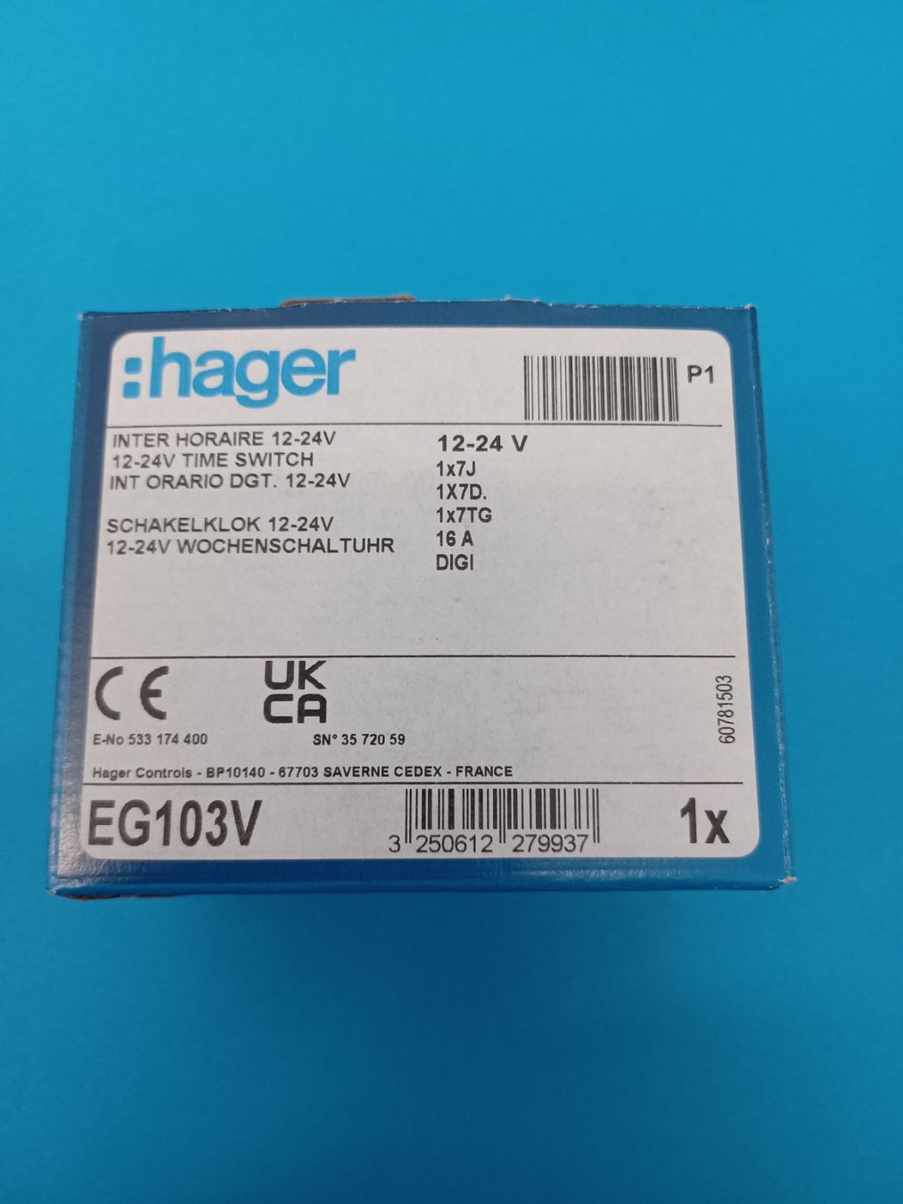 Hager Composants électroniques: hager Schaltuhr ab 1.-Fr. – Neuf avec emballage d'origine à Egnach par The_black_shadow 1