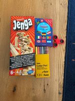 JENGA, Länderkartenspiel, Fabstifte und einen Fidgetspinner